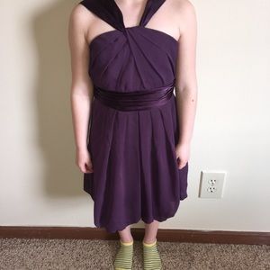 David’s Bridal Plum child’s SZ 8 Dress.